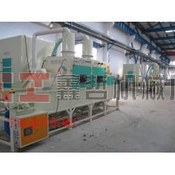 鑫哲-自動噴砂機,自動輸送式噴砂機,通過式噴砂機,通過式生產線